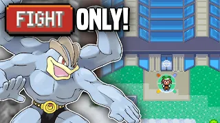 Can you beat the Battle Tower with only FIGHTING type Pokemon?