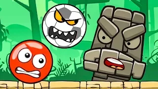 Несносный КРАСНЫЙ ШАР в поисках сокровищ #4.  Мультик Red Ball на Игрули TV