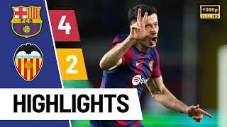 Lewandowski Hattrick 🔥 Barcelona vs Valencia 4-2 Resumen | Goals & Highlights 2024 LALIGA EA SPORTS