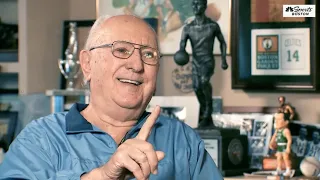 Bob Cousy: Stands against racism, for his friend and fellow Hall of Famer and teammate Chuck Cooper.