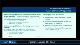 House Climate and Energy Finance and Policy Committee 1/10/23