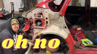 Wrx narrow body to widebody P1: Cutting the Quarter Panels out