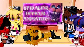 Fnaf 1 react to spiralling by JTFrag