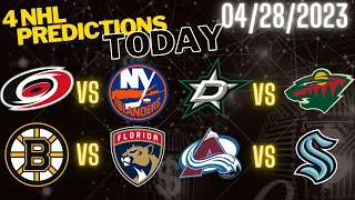 4 FREE NHL Picks Today 4/28/23 NHL Picks and Predictions NHL picks today