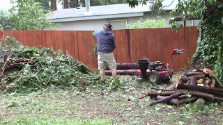 Homemade wood chipper video