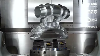 Aerospace pipe carrier: milling a highly complex 5-axis component | Teamwork in perfection