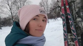 Открытие лыжного сезона, босиком по снегу 🎿👣👣👣❄️❄️❄️