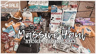 MASSIVE FAMILY DOLLAR/ DOLLAR TREE HAUL | GOING OUT OF BUSINESS SALE | HALF OFF EVERYTHING #haul