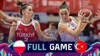 Poland v Turkey | Full Basketball Game | FIBA Women's EuroBasket 2023 Qualifiers