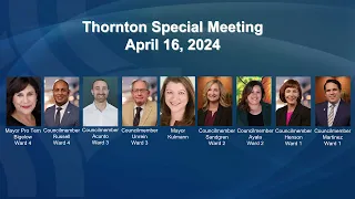 Thornton City Council Planning Session - April 16, 2024