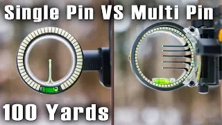 Single Pin VS Multi Pin Bow Sight at Long Range