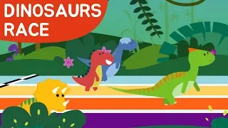 Race Through The Jungle | Dinosaur Songs | HiDino Kids Songs With Fun Stories