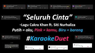 Siti Nurhaliza & Cakra Khan - Seluruh Cinta (Karaoke Duet Version) | Part Cowok Only | Cover