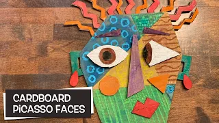 Cardboard Picasso Faces