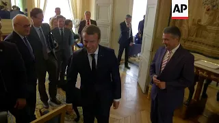 German FM Gabriel arrives at Elysee for talks with Macron