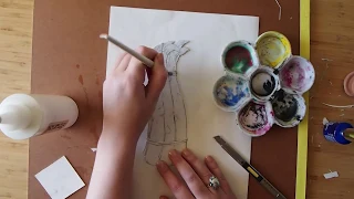 Make a Paper Collagraph plate