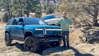 Rivian R1T vs R1S - Out of Spec Hill Climb Challenge