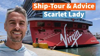 Full Ship Tour of the Virgin Voyage's Scarlet Lady in 4K! With Advice You Should Know!