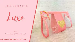 Necessaire MUITO FÁCIL em plástico cristal FAÇA E VENDA!