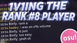 I tried beating the rank 8 osu! player in a 1v1...