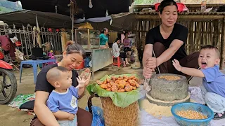 The baking process of a 17-year-old single mother living in an abandoned house - ly tu tay