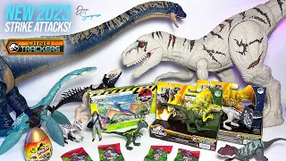 NEW STRIKE ATTACK Atrociraptor & Dilophosaurus! Jurassic World 2023 Dinosaurs