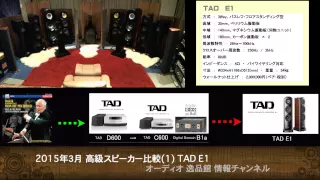 高級スピーカー音質比較(1) TAD E1