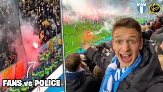 THE MOMENT MALMÖ WIN THE LEAGUE after match abandoned