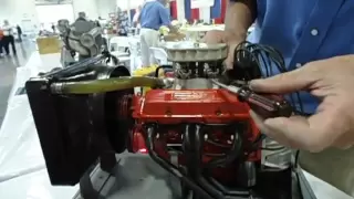 Miniature V8 model engine worlds smallest most detailed Chevy 350