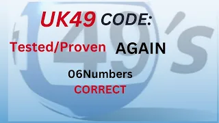 UK49 CODE:TEST & PROVEN(AGAIN 6...
