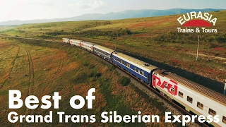 Best of Trans Siberian train Moscow - Ulaanbaatar - Beijing 8000km Aerial/ Транссиб с высоты