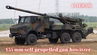 CAESAR 155 mm self-propelled gun-howitzer #military