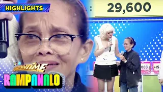 Mother Yolanda becomes emotional about her win in Rampanalo | It's Showtime Rampanalo