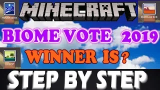 Vote Biome 2019  And The Winner Is ? - Minecon Live 2019 -Step By Step - Minecraft