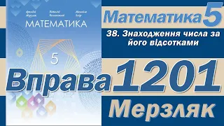 Мерзляк Вправа 1201. Математика 5 клас