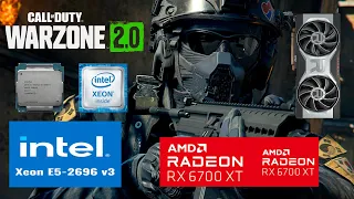 Call Off Duty Warzone 2.0 (Ressurgencia) Xeon E5 2696 V3 + RX 6700 XT (Full HD 1080p Equilibrado)