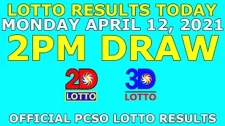 [OLD] Lotto Result Today 2pm Draw April 12 2021 Swertres Ez2 Stl