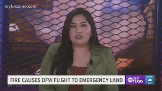 Fire causes DFW flight to emergency land