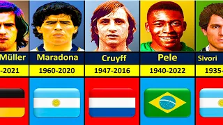 The Greatest Football Players Who Have Died (1979 - 2022)