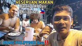 TKI Taiwan Baru Pulang Kerja‼️ Makan Bareng Orang Philippines