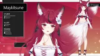 [VTuber] Fox Vtuber Maykitsune [Live2D] Summer Version Updated