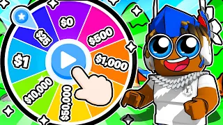 ROBLOX SPIN THE WHEEL FOR $1,000 ROBUX