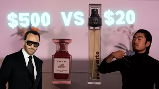 $500 Tom Ford Lost Cherry vs $20 Lost Cherry Dupe