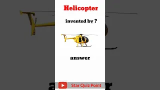 Helicopter invented by ? #helicopter #invented #science #shorts