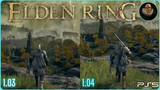 Elden Ring Patch 1.04/1.03 PS5 Performance comparison 60FPS