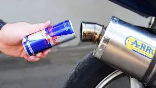 EXPERIMENT RED BULL in MOTORCYCLE EXHAUST