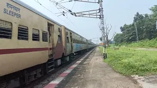 11045 Kolhapur - Dhanbad Diksha bhumi weekly express at full speed 110 kmph