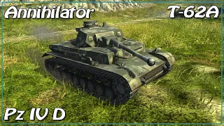 T-62A • Annihilator • Pz IV D • WoT Blitz *SR