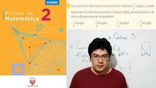 Fichas de Matemática 2 Secundaria - Página 19 - Problema 5 - Fracciones - Diámetro de Orificios