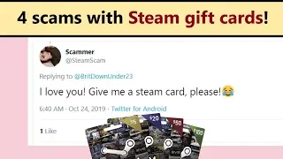 Steam gift card scam - How it works and how to not fall for it?